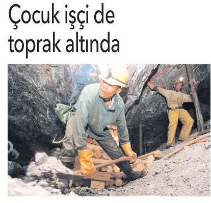 ÇOCUK İŞÇİ DE TOPRAK ALTINDA