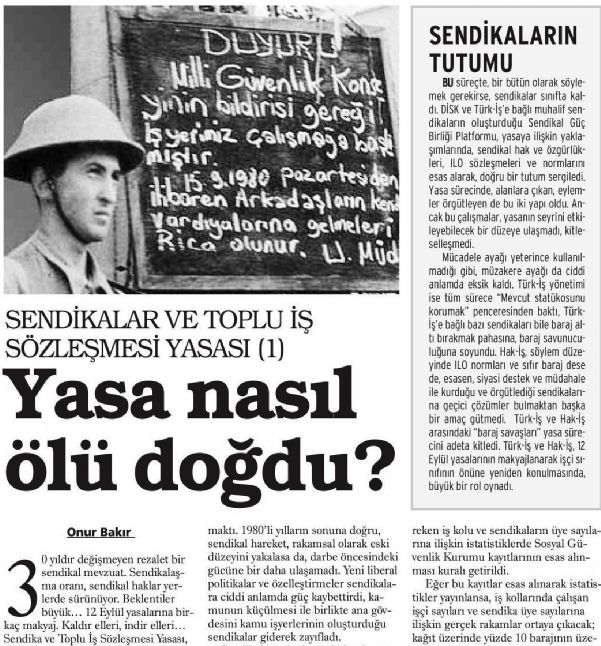 YASA NASIL ÖLÜ DOĞDU?