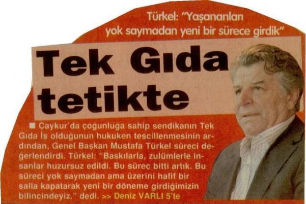 TEKGIDA TETİKTE