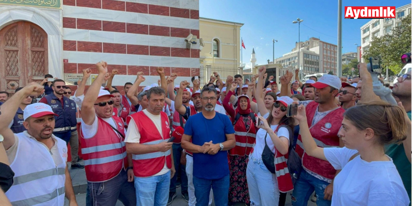 POLONEZ İŞÇİLERİ İSTANBUL VALİLİĞİ ÖNÜNDE SESLENDİ: DERDİMİZ ÇÖZÜLMEZSE SONRAKİ DURAK ANKARA