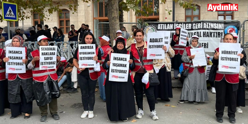 GÖZALTINDAN ÇIKAN İŞÇİLER KAYMAKAMLIK ÖNÜNE KOŞTU: EYLEM ALANIMIZI İSTİYORUZ