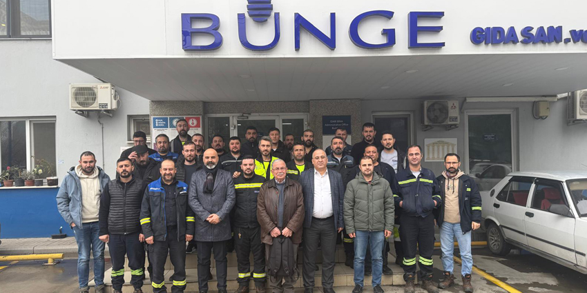 BUNGE AYVALIK VE İZMİR İŞLETMELERİNDE ÜYE EĞİTİMLERİ GERÇEKLEŞTİRİLDİ